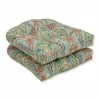 Colorful Paisley Outdoor Seat Cushions, Set of 2