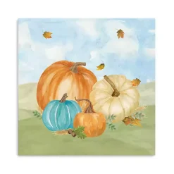 Colorful Pumpkin Patch Canvas Art Print, 20x20 in.