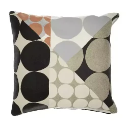 Contemporary Geometric Dots Throw Pillow