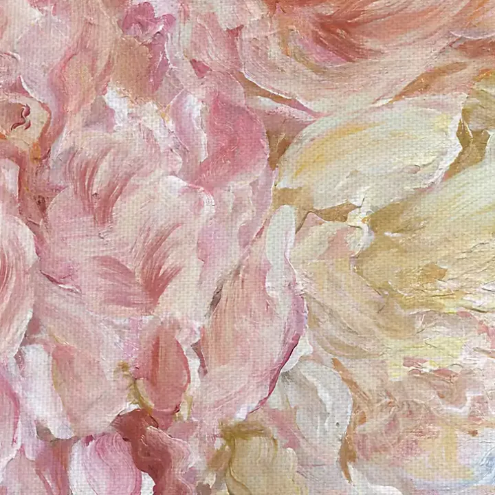 Contemporary Peonies II Canvas Art Print