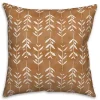 Copper & White Flowers Indoor/Outdoor Pillow