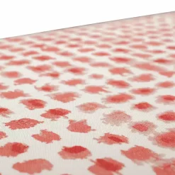 Coral Checkered Outdoor Settee Cushion