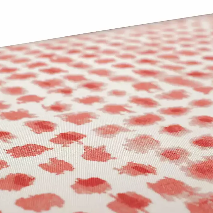 Coral Checkered Outdoor Settee Cushion