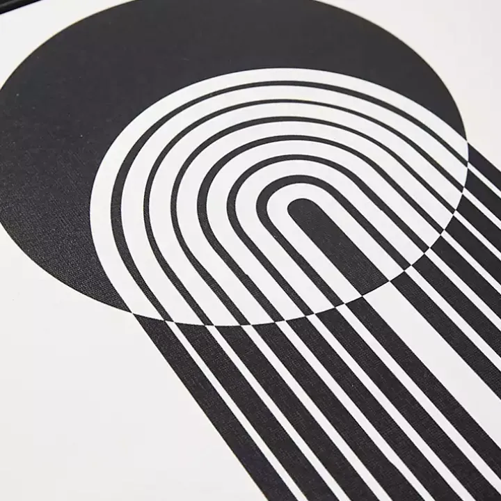 Cosmic Curl Geometric 3-pc. Grayscale Wall Art