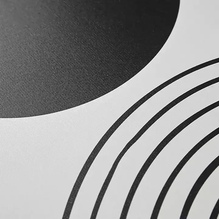 Cosmic Curl Geometric 3-pc. Grayscale Wall Art