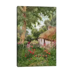 Cottage Garden Canvas Art Print