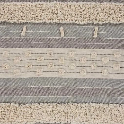 Cotton Fringe Eclectic Tufted Throw