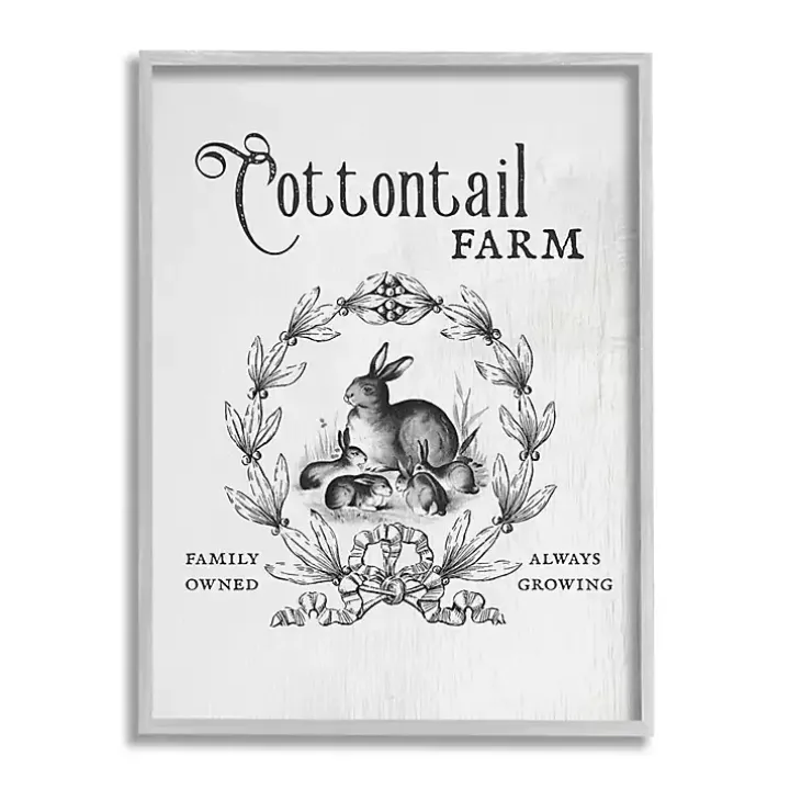Cottontail Farm Framed Easter Wall Art