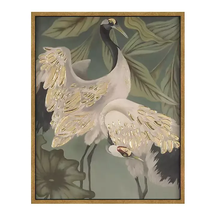 Courtship Dance I Framed Canvas Art Print