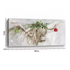Cow with Ornaments Canvas Art Print