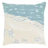 Crabs by the Sea Throw Pillow
