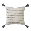 Cream & Navy Ombre Dash Throw Pillow