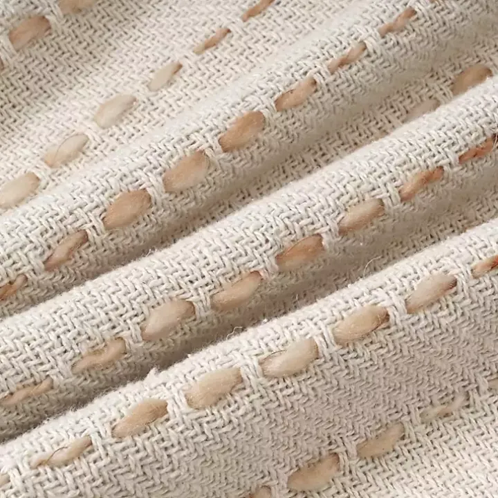 Cream & Terracotta Ombre Dash Throw Pillow