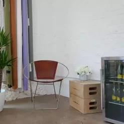 Cream Hydrangea Arrangement in Cement Planter