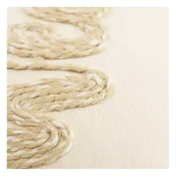 Cream Sweater Weather Throw Pillow