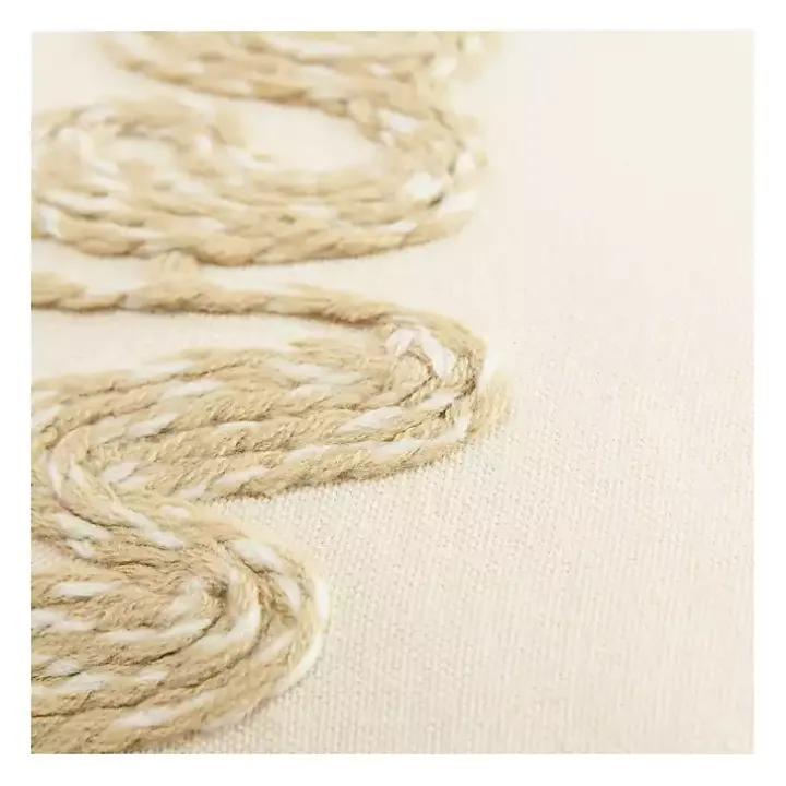 Cream Sweater Weather Throw Pillow