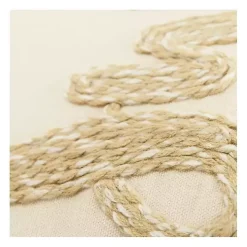 Cream Sweater Weather Throw Pillow