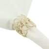 Cream Twisted Rattan Napkin Rings, Set of 4