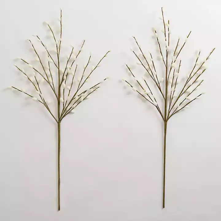 Cream Willow Stems, Set of 2