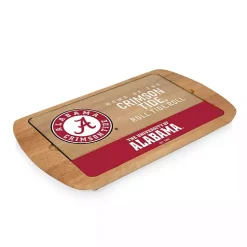 Crimson Tide Wood and Glass Serving Board