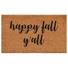 Cursive Happy Fall Y'all Coir Doormat, 24x36