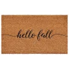 Cursive Hello Fall Coir Doormat, 24x36