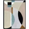 Curved Vision Framed Canvas Art Print