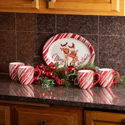 Cute Reindeer Merry Christmas Platter