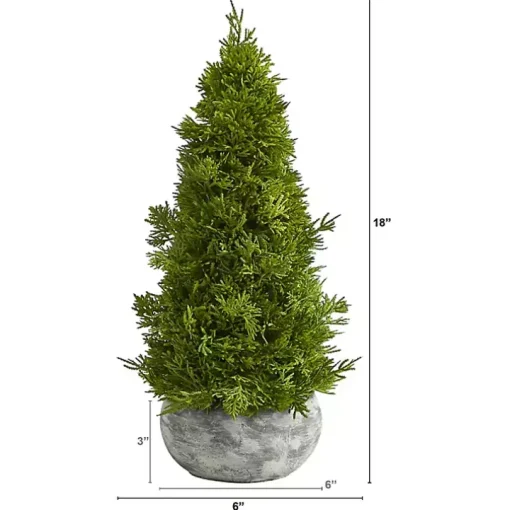 Cypress Cone Tree with Planter