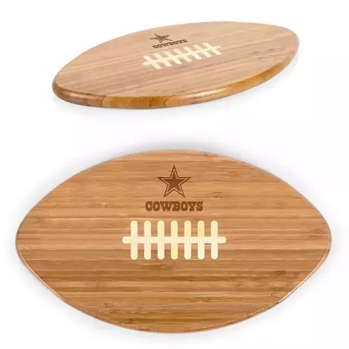 Dallas Cowboys Bamboo Football Cutting Board