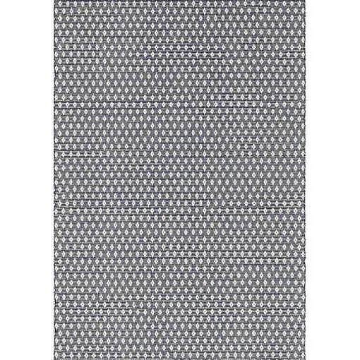Dark Gray and Ivory Dainty Diamond Runner