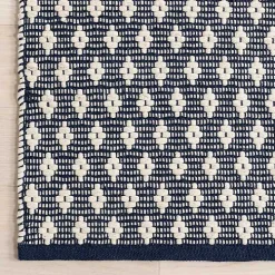 Dark Gray and Ivory Dainty Diamond Runner