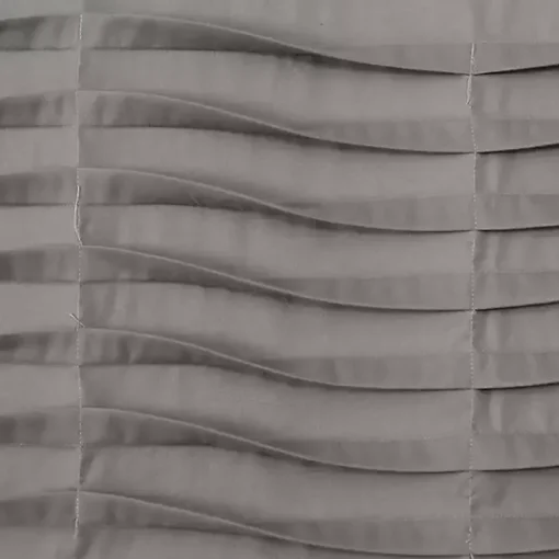 Dark Gray Wave Pattern Valance