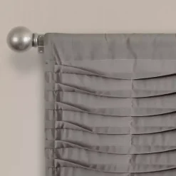 Dark Gray Wave Pattern Valance