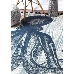 Dark Octopus Thomas Paul Area Rug, 5x8