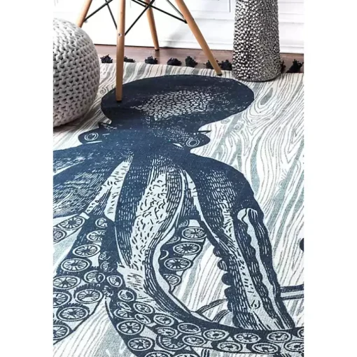 Dark Octopus Thomas Paul Area Rug, 5x8