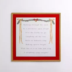 Dashing Through the Snow Velvet Framed Art Print