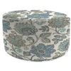 Denim Busan Round Outdoor Pouf