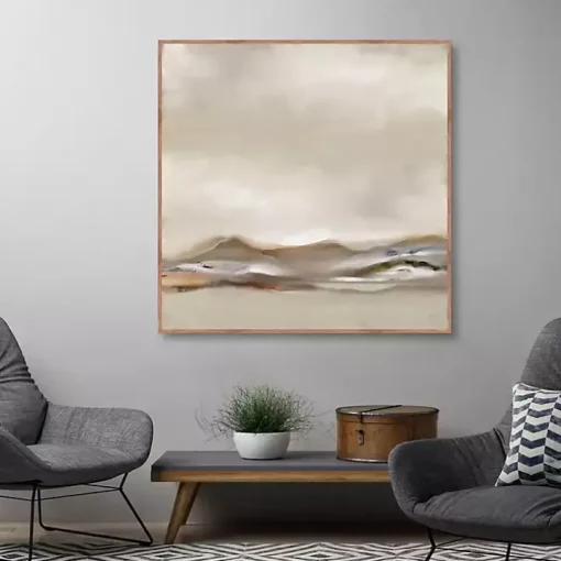 Desert View Framed Canvas Art Print