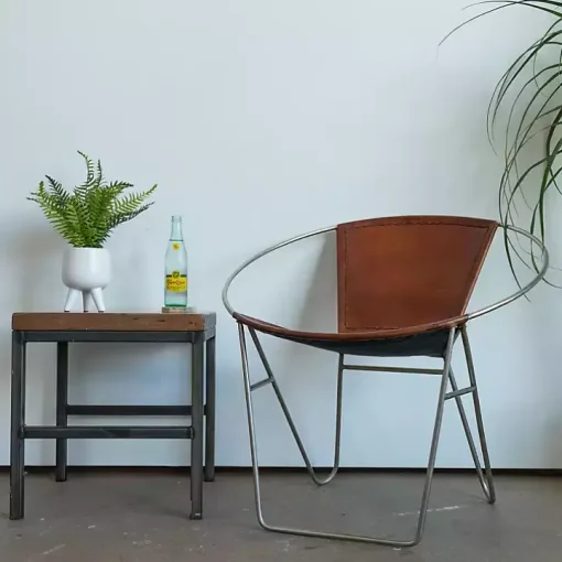 Desktop Palm Plant in White Planter