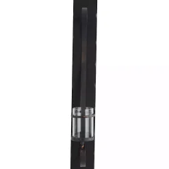 Distressed Black Scrolled Metal Sconce