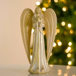Distressed Gold Angel