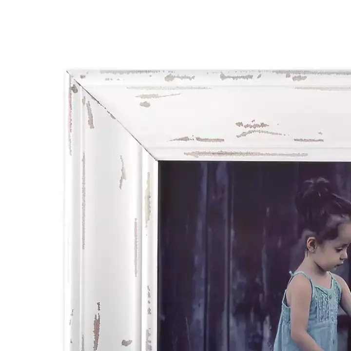 Distressed White Farmhouse Frame, 8x10