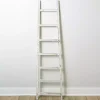 Distressed White Leaning Ladder