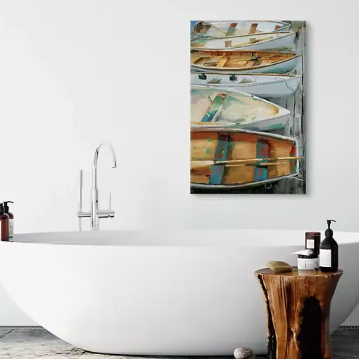 Dockside Canvas Art Print