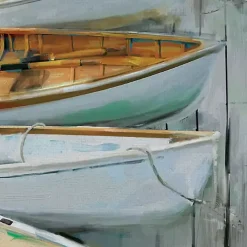 Dockside Canvas Art Print
