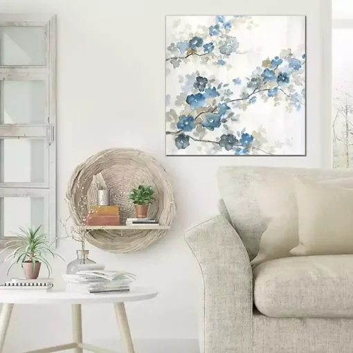Dogwood in Blue Canvas Art Print