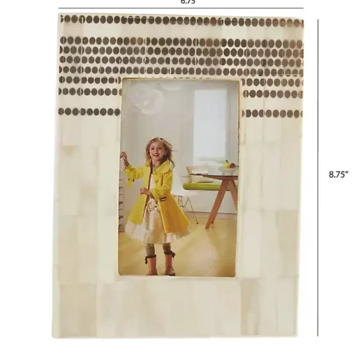 Dotted Wide Border Picture Frame, 4x6