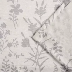 Dove Gray Floral 2-pc. Curtain Panel Set, 96 in.