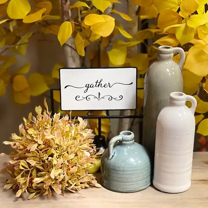 Earth Tones Jug Vases, Set of 3